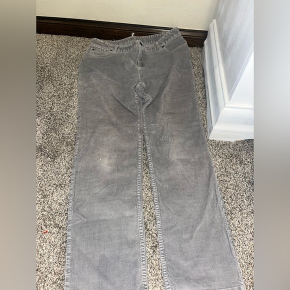 J. Jill Pants - J Jill Womens Corduroy Jeans Gray slim leg stretch size 14